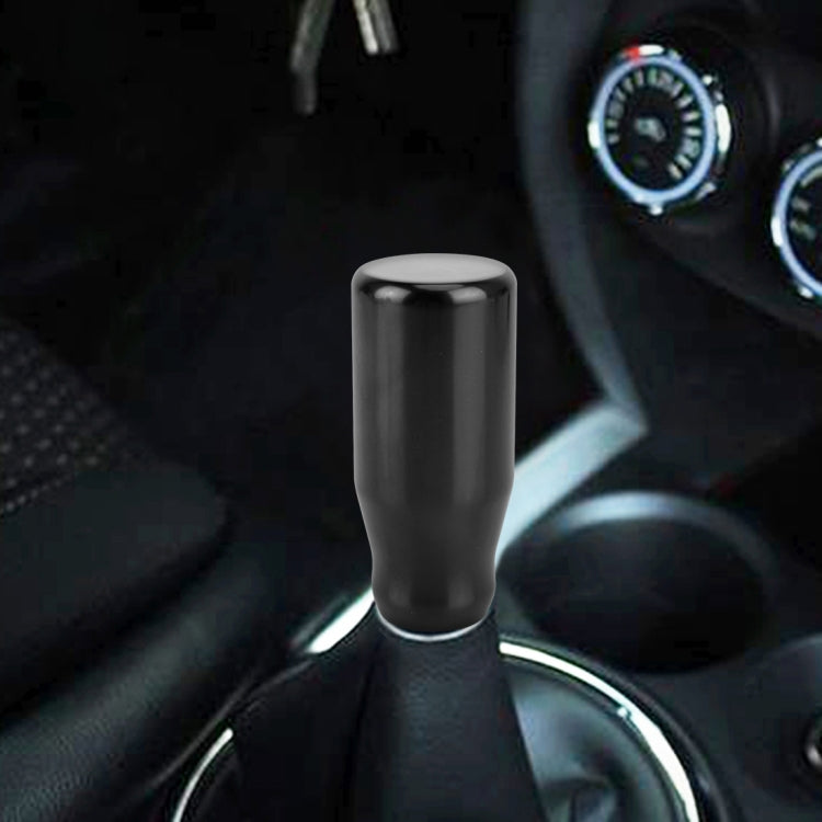 Universal Car Modified Gear Shift Knob Solid Color Smooth Auto Transmission Shift Lever Knob with Three Rubber Covers(Black) by buy2fix