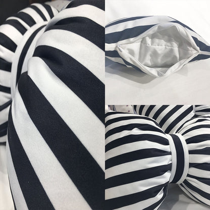 Classical Stripe Bowknot Style Breathable Car Waist Pillow Back Cushion, Size: 35*45cm by buy2fix