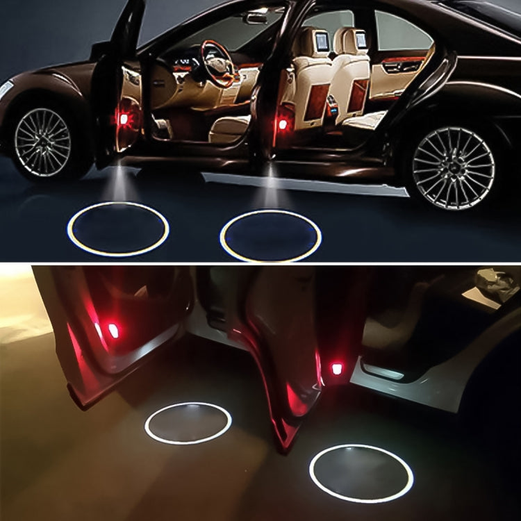 2 PCS LED Ghost Shadow Light, Car Door LED Laser Welcome Decorative Light, Display Logo for BMW Car Brand(Khaki) - Door Lights by buy2fix | Online Shopping UK | buy2fix