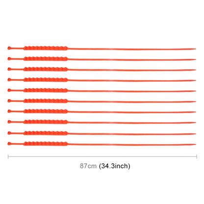 10 PCS Car Tire Emergency Single Grid Anti-skid Chains Tyre Anti-slip Chains by buy2fix