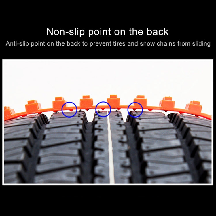 10 PCS Car Tire Emergency Single Grid Anti-skid Chains Tyre Anti-slip Chains by buy2fix