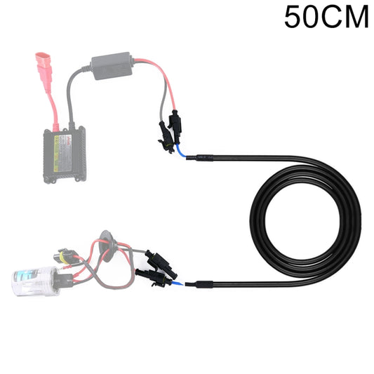 50cm Car HID Xenon Ballast High Voltage Extension Cable Harness - Wires by buy2fix | Online Shopping UK | buy2fix