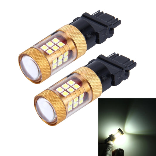 2 PCS 3156 15W 1300LM 6500K 28 SMD-3030 LED Car Brake Lights Turn Light, DC 12V(White Light) - Brake Lights by buy2fix | Online Shopping UK | buy2fix