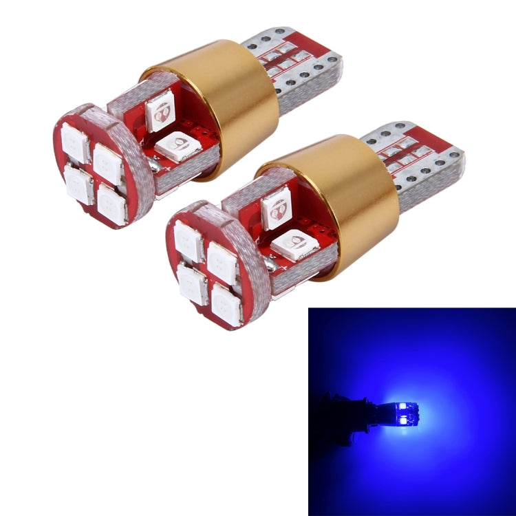 2 PCS T10 3W Constant Current Car Clearance Light with 12 SMD-3030 Lamps, DC 9-18V(Blue Light) - Clearance Lights by buy2fix | Online Shopping UK | buy2fix