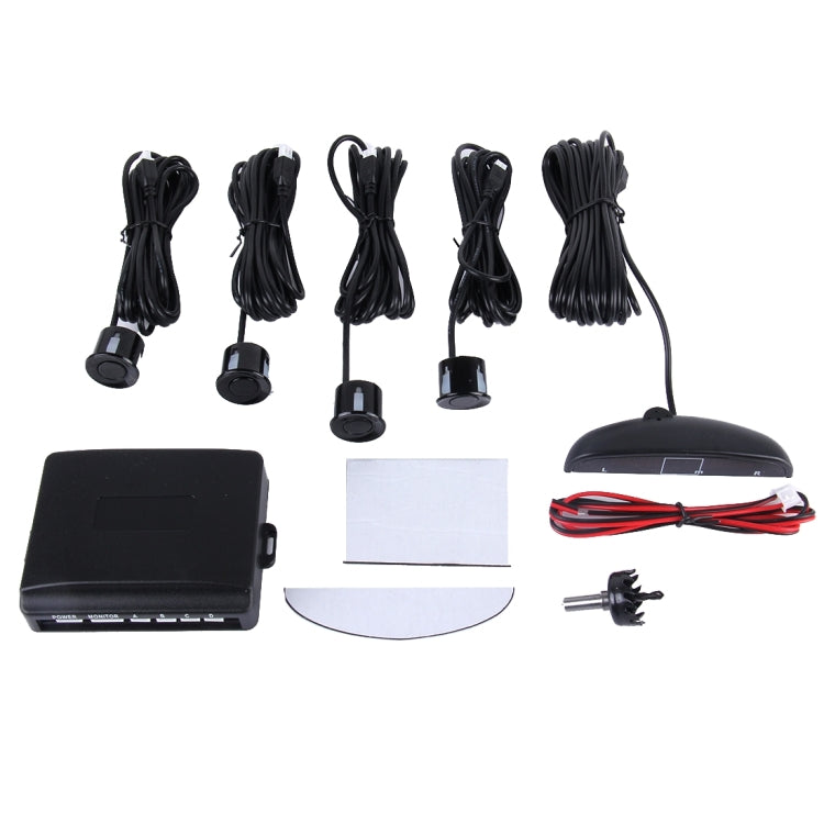 Car Voice Prompt Reverse Backup Radar System - Premium Quality 4 Parking Sensors Car Reverse Backup Radar System with LCD Display - In Car by buy2fix | Online Shopping UK | buy2fix