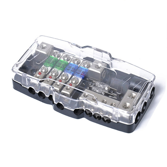 Car Audio Stereo Distribution Block Ground Mini ANL Fuse Block 4 Way Fuse Block 30A 60A 80Amp with LED by buy2fix