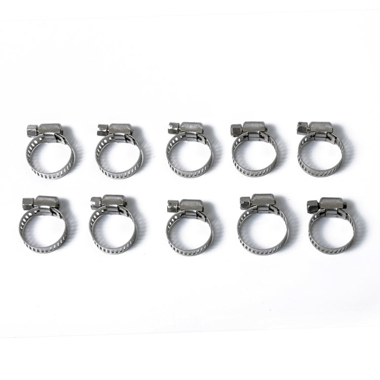 54 PCS Stainless Steel Adjustable Worm Gear Hose Clamp Fuel Line Clip with Screwdriver, Diameter Range: 6-32mm - In Car by buy2fix | Online Shopping UK | buy2fix