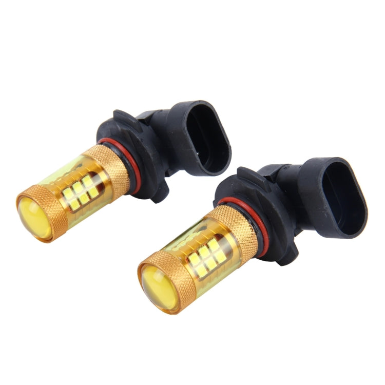 2 PCS 9006 10W 1000 LM Car Fog Lights with 28 SMD-3030 LED Lamps, DC 12V(Gold Light) - Fog / Driving Lights by buy2fix | Online Shopping UK | buy2fix