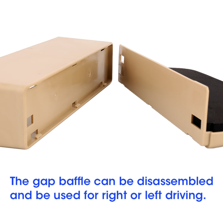 Universal Car Multi-functional Console Side Pocket Seat Gap Side Storage Box(Beige) - Stowing Tidying by buy2fix | Online Shopping UK | buy2fix