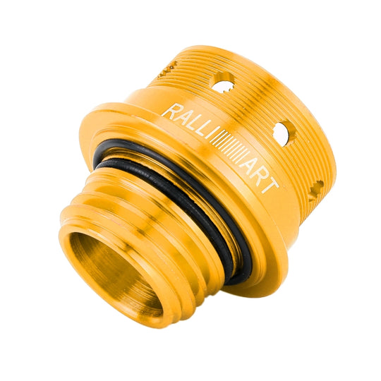 Couvercle de réservoir de moteur de bouchon d'huile en acier inoxydable modifié par voiture pour Mitsubishi, taille: 5,0 x 4,6 cm (or)