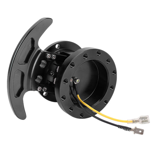 Car Tilt Racing Steering Wheel Quick Release Hub Kit Adapter Body Removable Snap Off Boss Kit(Black) by buy2fix