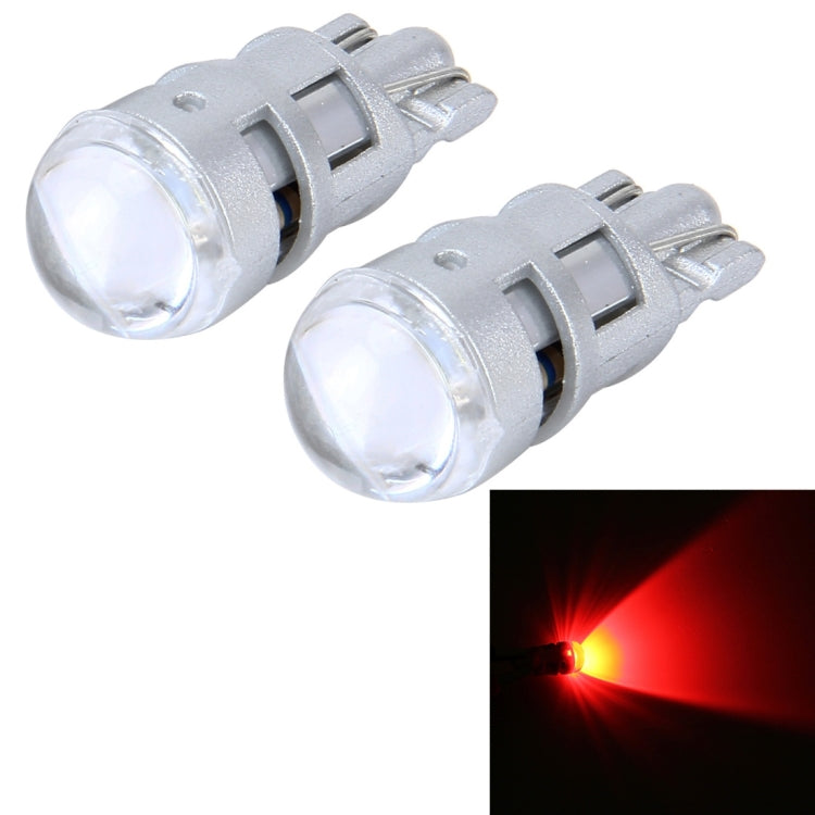 10 PCS T10 1W 50LM Car Clearance Light with SMD-3030 Lamp, DC 12V(Red Light) - Clearance Lights by buy2fix | Online Shopping UK | buy2fix