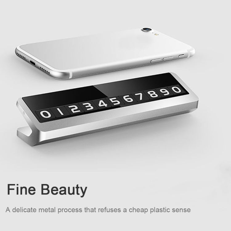 Creative Temporary Parking Card Car Sticker (Grey) by buy2fix