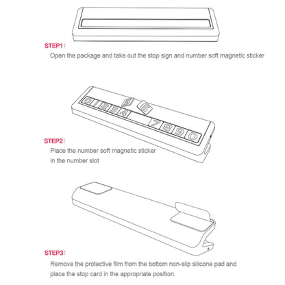 Creative Temporary Parking Card Car Sticker (Grey) by buy2fix