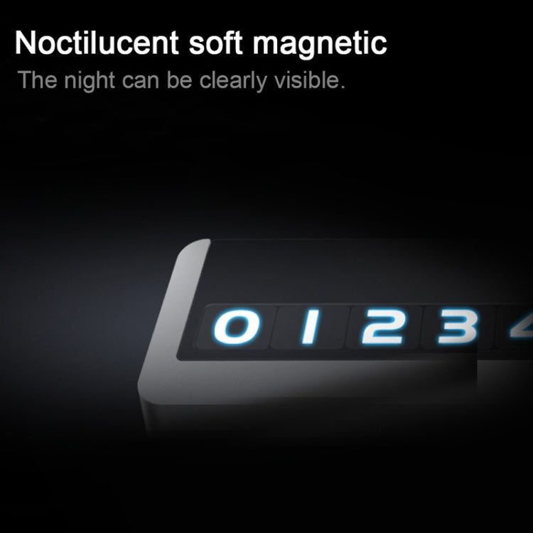 Creative Temporary Parking Card Car Sticker (Silver) by buy2fix