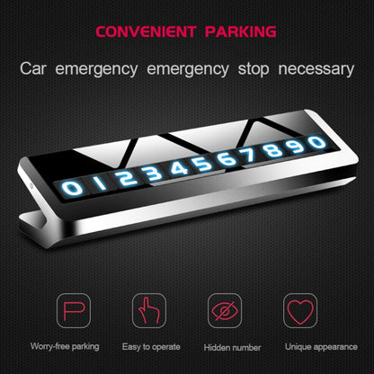 Creative Temporary Parking Card Car Sticker (Silver) by buy2fix