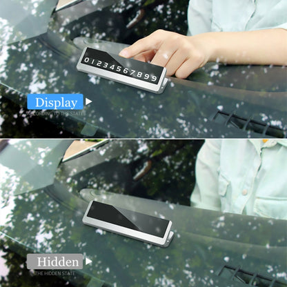 Creative Temporary Parking Card Car Sticker (Silver) by buy2fix