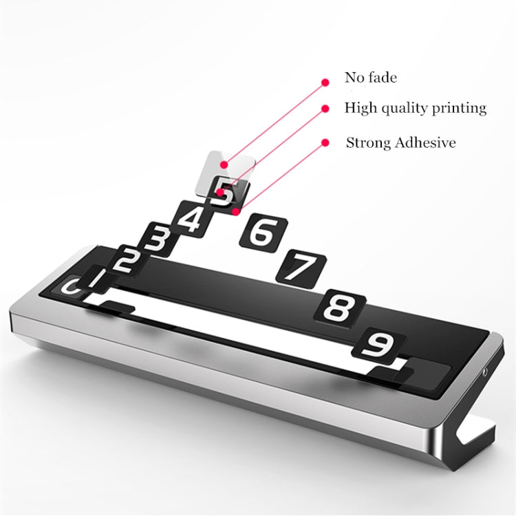 Creative Temporary Parking Card Car Sticker (Silver) by buy2fix