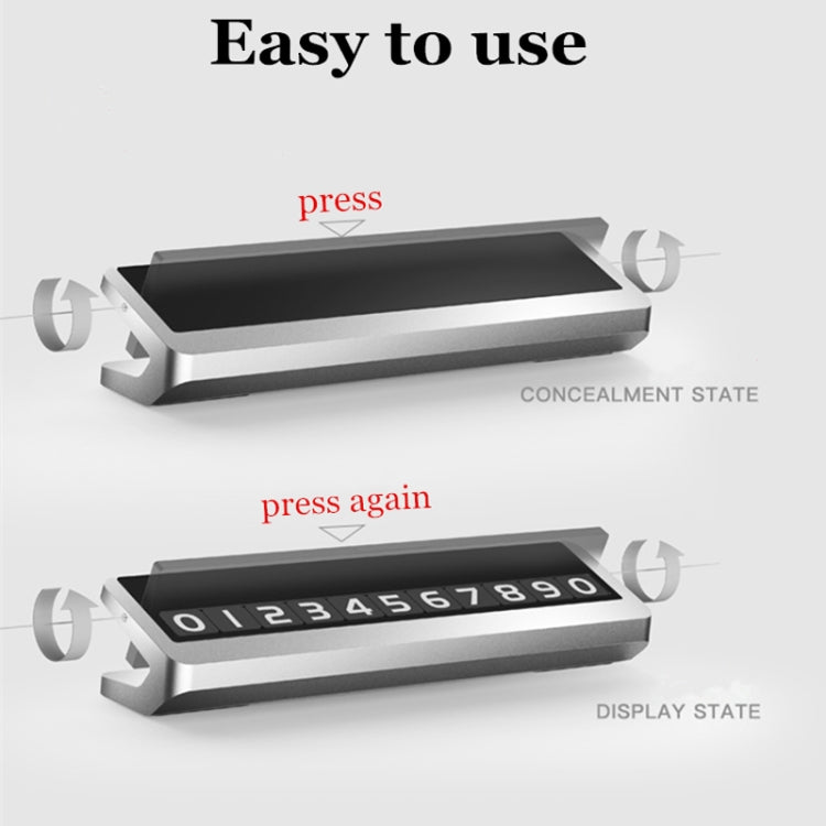 Creative Temporary Parking Card Car Sticker (Silver) by buy2fix