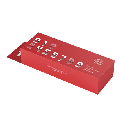 Creative Temporary Parking Card Car Sticker (Silver) by buy2fix