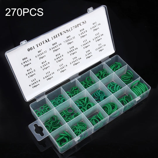 270 PCS Auto Auto Fahrzeug 18 Größen Sortiment Kit Klimaanlage HNBR Dichtung O-Ring Set
