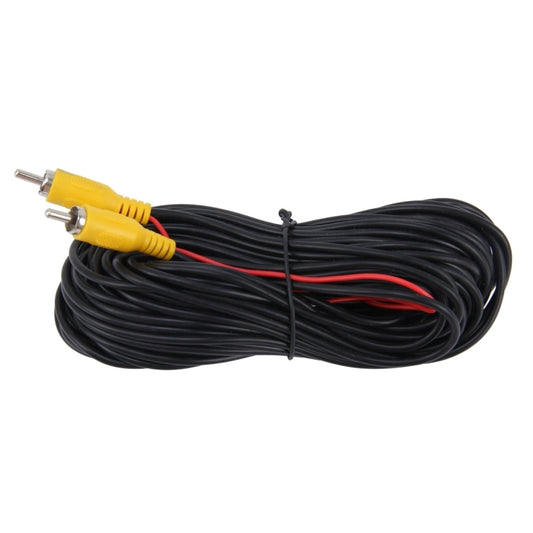 Car Reverse Rear View Parking Camera Video Cable With Detection Wire, Cable Length: 15m by buy2fix