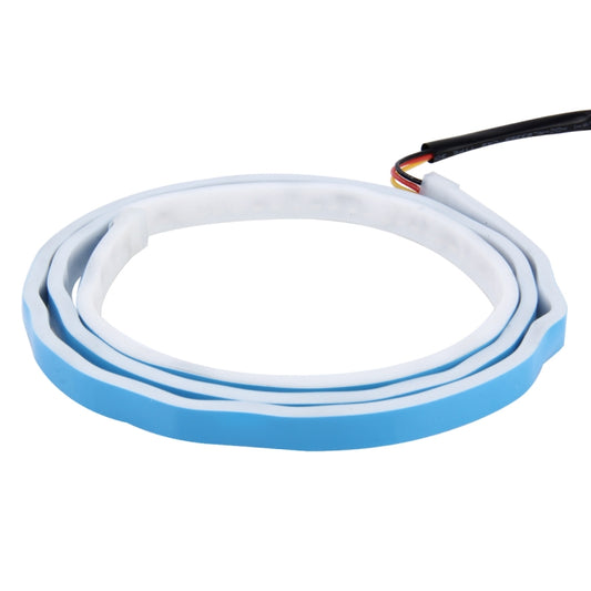 1.2m Car Auto Waterproof Universal Four Color Rear Flowing Light Tail Box Lights with Tail Light Controller, Ice Blue Light Driving Light, White Light Reversing Light, Red Light Brake Light, Yellow Light Turn Signal Light, LED Lamp Strip Tail Decoration by buy2fix