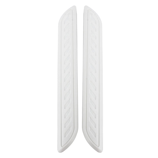 2 PCS Universal Car Auto Rubber Body Bumper Guard Protector Strip Sticker(White) by buy2fix