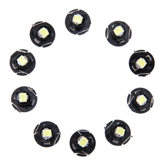 10 PCS 0.5W T4.2 Wedge Instrument Panel LED Light Dashboard Gauge Cluster Indicator Lamp Bulb(White Light) by buy2fix