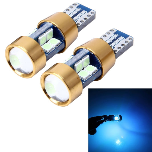 2 PCS T10 3W Error-Free Car Clearance Light with 19 SMD-3030 LED Lamp, DC 12V (Ice Blue Light) - Clearance Lights by buy2fix | Online Shopping UK | buy2fix