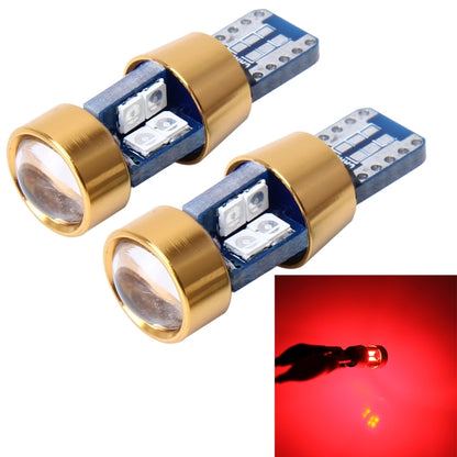 2 PCS T10 3W Error-Free Car Clearance Light with 19 SMD-3030 LED Lamp, DC 12V (Red Light) - Clearance Lights by buy2fix | Online Shopping UK | buy2fix
