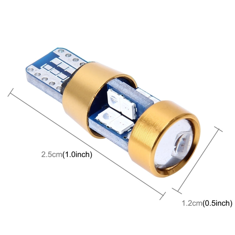 2 PCS T10 3W Error-Free Car Clearance Light with 19 SMD-3030 LED Lamp, DC 12V (Red Light) - Clearance Lights by buy2fix | Online Shopping UK | buy2fix