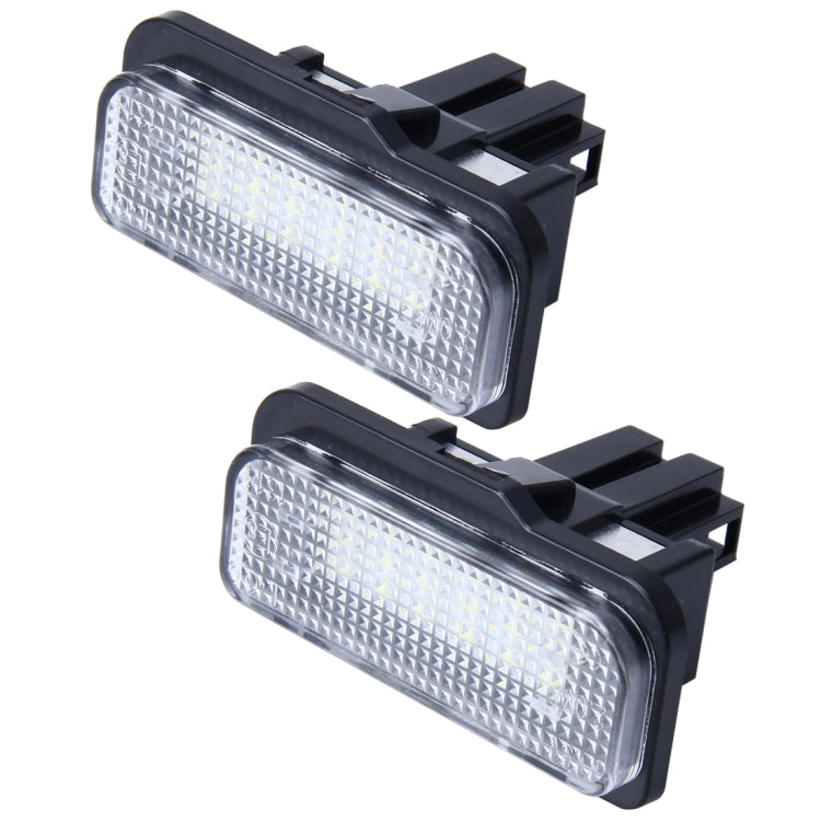 2 PCS Canbus License Plate Light with 24 SMD-3528 Lamps for Benz - License Plate Lights by buy2fix | Online Shopping UK | buy2fix