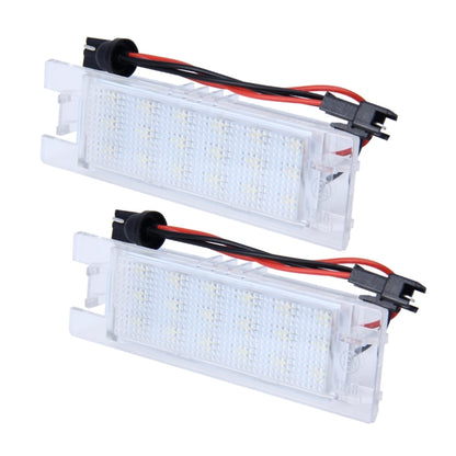2 PCS License Plate Light with 24 SMD-3528 Lamps for Opel - License Plate Lights by buy2fix | Online Shopping UK | buy2fix