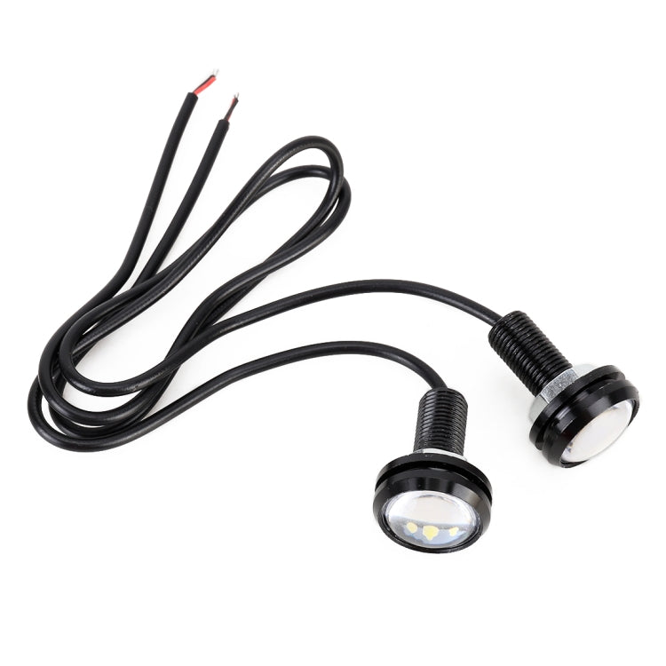 2 PCS 2W Car Auto Eagle Eyes Fog Light Turn Light with 12 SMD-4014 LED Lamps, DC 12V Cable Length: 55cm(White Light) - Eagle Eye Lamps by buy2fix | Online Shopping UK | buy2fix