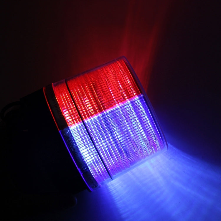 Brilliant Strong Xenon Strong Red Light And Blue Light Magnetic Doom Installation Flash Strobe Warning Light, DC 12V, Wire Length: 50cm - Warning Lights by buy2fix | Online Shopping UK | buy2fix