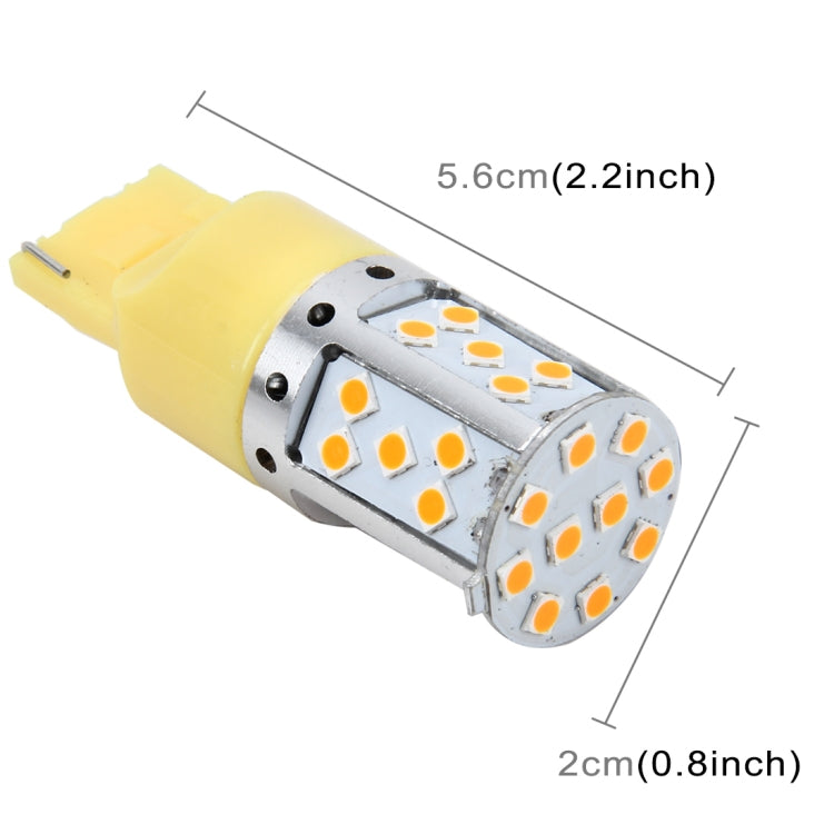 7440 DC 12V 18W Car Auto Turn Light  Backup Light with 35LEDs SMD-3030 Lamps (Yellow Light) - Arrow Turn Lights by buy2fix | Online Shopping UK | buy2fix