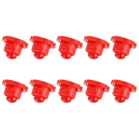 10PCS 2W T4.7 Wedge Instrument Panel LED Light Indicator Lamp Bulb(Red Light) by buy2fix