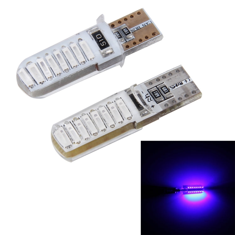 2PCS T10 3W 16 SMD-4014 LEDs Car Clearance Lights Lamp, DC 12V(Blue Light) - Clearance Lights by buy2fix | Online Shopping UK | buy2fix