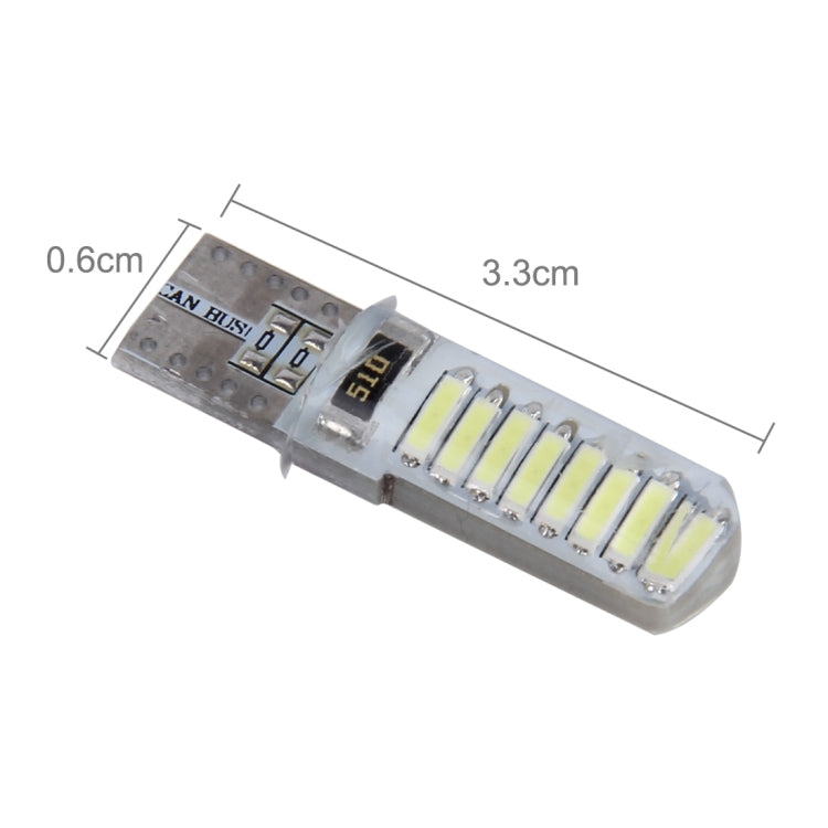 2PCS T10 3W 16 SMD-4014 LEDs Car Clearance Lights Lamp, DC 12V(White Light) - Clearance Lights by buy2fix | Online Shopping UK | buy2fix
