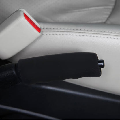 Rubber Car Hand Brake Cover Shift Knob Gear Stick Cushion Cover Car Accessory Interior Decoration Pad(Black) by buy2fix