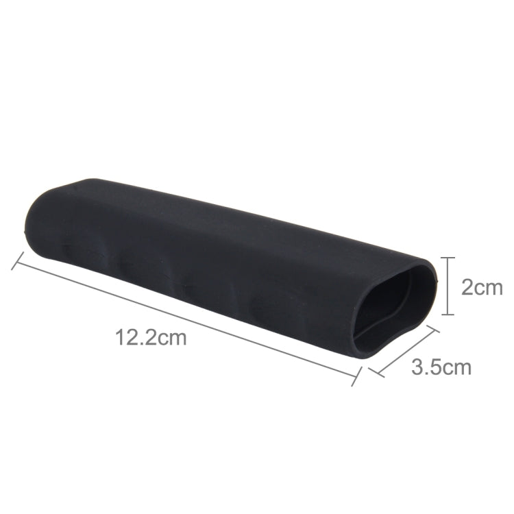 Rubber Car Hand Brake Cover Shift Knob Gear Stick Cushion Cover Car Accessory Interior Decoration Pad(Black) by buy2fix