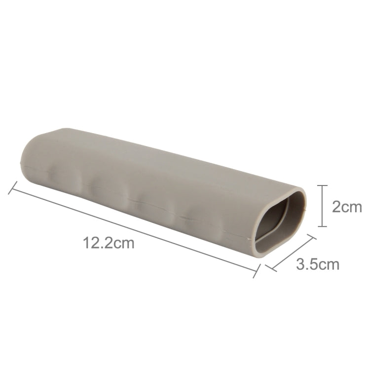 Rubber Car Hand Brake Cover Shift Knob Gear Stick Cushion Cover Car Accessory Interior Decoration Pad(Khaki) by buy2fix