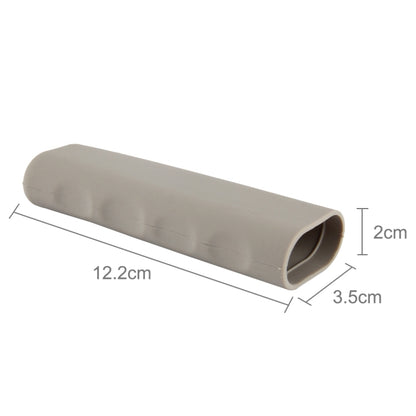 Rubber Car Hand Brake Cover Shift Knob Gear Stick Cushion Cover Car Accessory Interior Decoration Pad(Khaki) by buy2fix