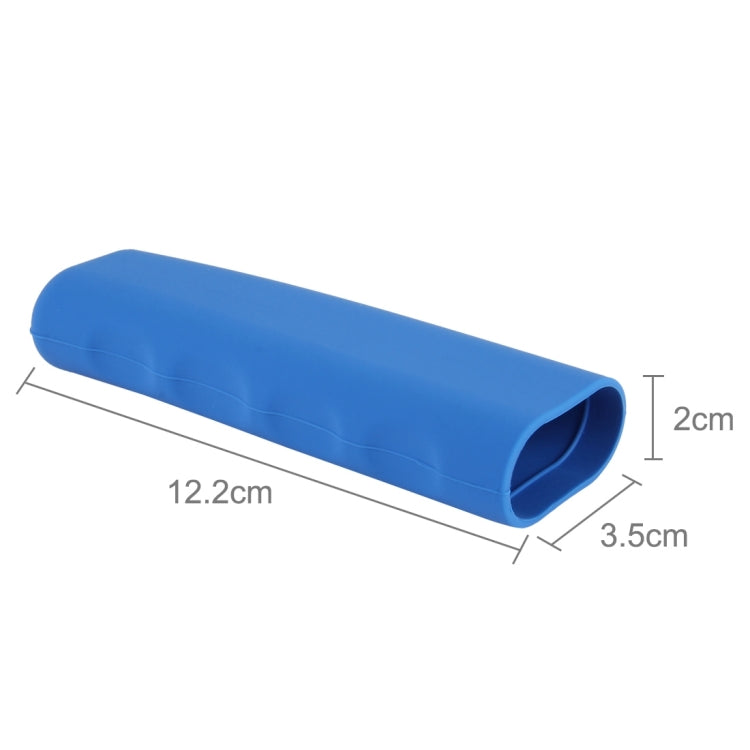 Rubber Car Hand Brake Cover Shift Knob Gear Stick Cushion Cover Car Accessory Interior Decoration Pad(Blue) by buy2fix