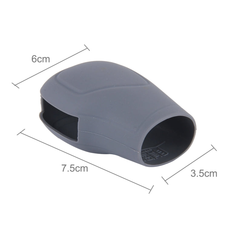 Rubber Car Hand Brake Head Cover Shift Knob Gear Stick Cushion Cover Car Accessory Interior Decoration Pad(Grey) by buy2fix