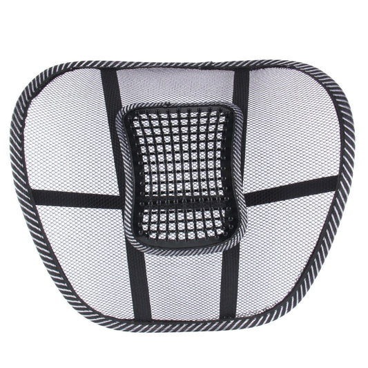 Car Season Universal Ice Milk Mesh Breathable Massage Waist Pillow Mat by buy2fix