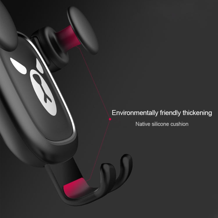 Big Eyes Pattern Gravity Cartoon Air Vent Car Mount Phone Holder(Black) by buy2fix