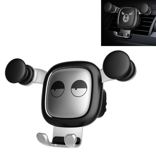Big Eyes Pattern Gravity Cartoon Air Vent Car Mount Phone Holder(Silver) by buy2fix