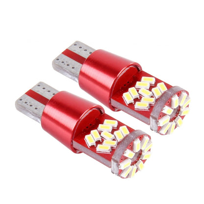 2 PCS T10 5W 27 SMD-3014 LEDs Car Clearance Light Lamp, DC 12V(Pink Light) - Clearance Lights by buy2fix | Online Shopping UK | buy2fix